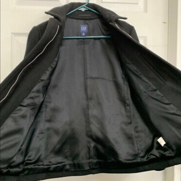 GAP Black Duffle Coat with Toggle Buttons Small - Picture 2 of 4